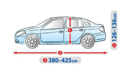 Чехол-тент для автомобиля Basic Garage. Размер: M Sedan на Toyota Yaris 2006-2010