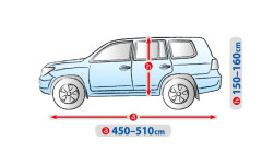 Тент для автомобиля Basic Garage. Размер XL Suv/Off-road на Toyota Land Cruiser J150 2009-2018
