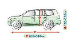 Чехол-тент для автомобиля MEMBRANE Garage. Размер XL Suv/Off-road на Toyota Land Cruiser J150 2010-