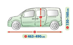 Чехол-тент для автомобиля Mobile Garage. Размер: XXL LAV на Volkswagen Caddy 2015-